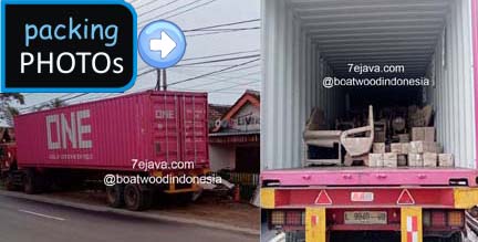 boat wood furniture shipment 2