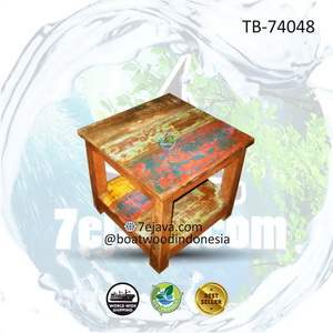 recycled boat table side