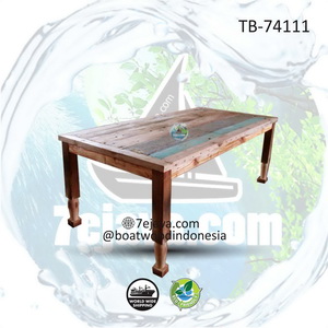 recycledboat dining table 9