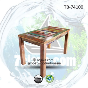 recycledboat dining table 11