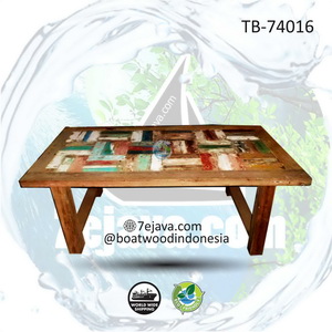 recycledboat dining table