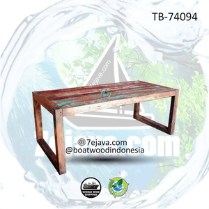 recycledboat dining table 11