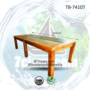 recycledboat dining table 3m