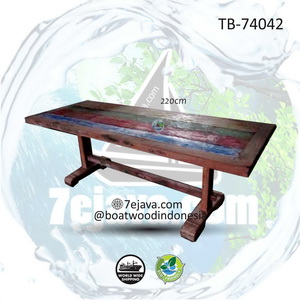 antique table boatwood