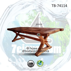 antique table boatwood