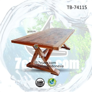 antique table boatwood