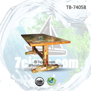 antique table boatwood